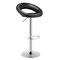 Height Adjustable Bar Stools Set of 2 with Hollow Back and Footrest